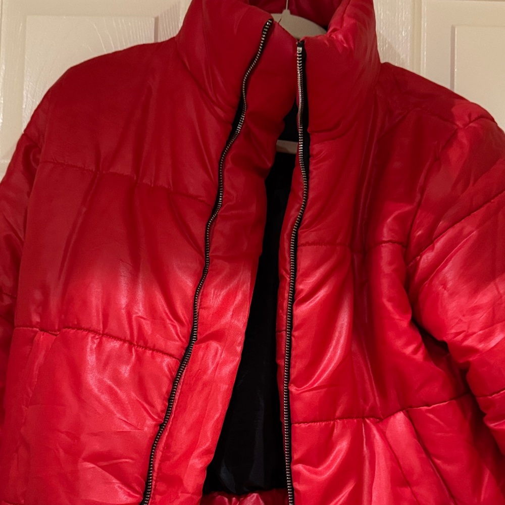 Rising Star Vibrant Red Puffer Jacket